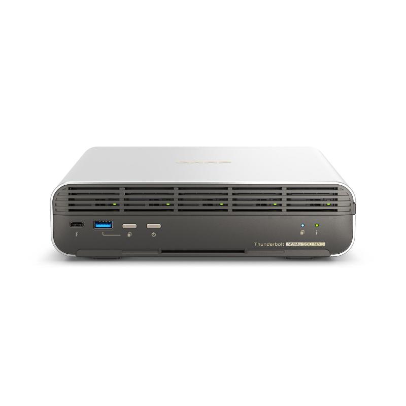 Qnap tbs-h574tx-i3-12g server nas e di archiviazione collegamento ethernet lan i3-1320pe