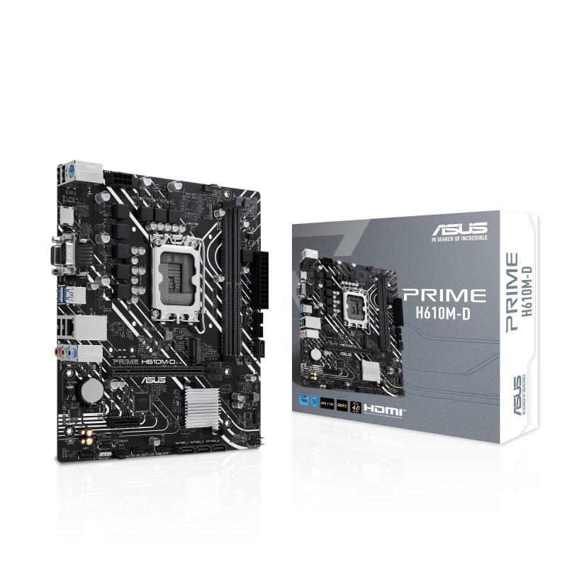 MB ASUS PRIME H610M-D 1700 (RAPTOR/ALDER LAKE), 2DDR5, VGA+HDMI PCIE, USB 3.2, 4 - Immagine 9