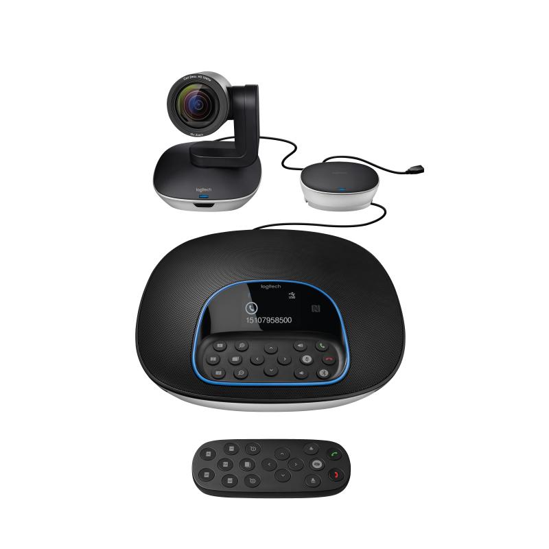 Logitech Nero, Argento Group Webcam Full Hd 1920 X 1080 Pixel Con Piedistallo - Immagine 8