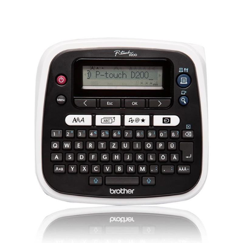 Brother pt-d200bwvp stampante per etichette (cd) trasferimento termico 180 x 180 dpi 20 mm/s tze