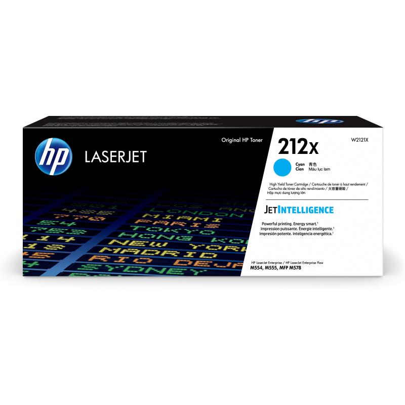 Hp cartuccia toner ciano originale laserjet 212x ad alta capacità