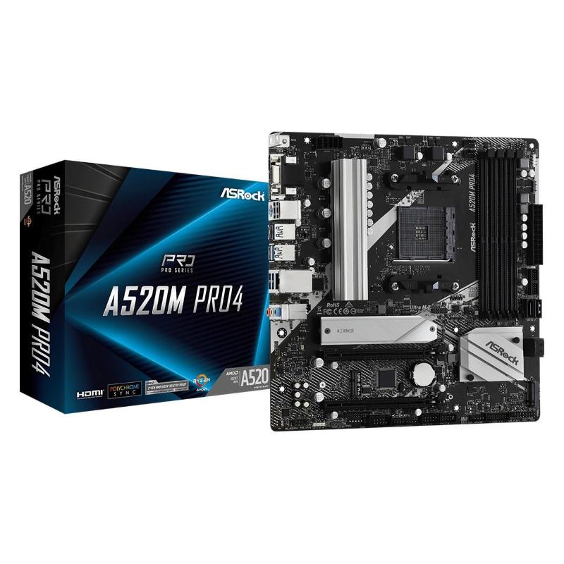 Asrock a520m pro4 socket am4 micro atx