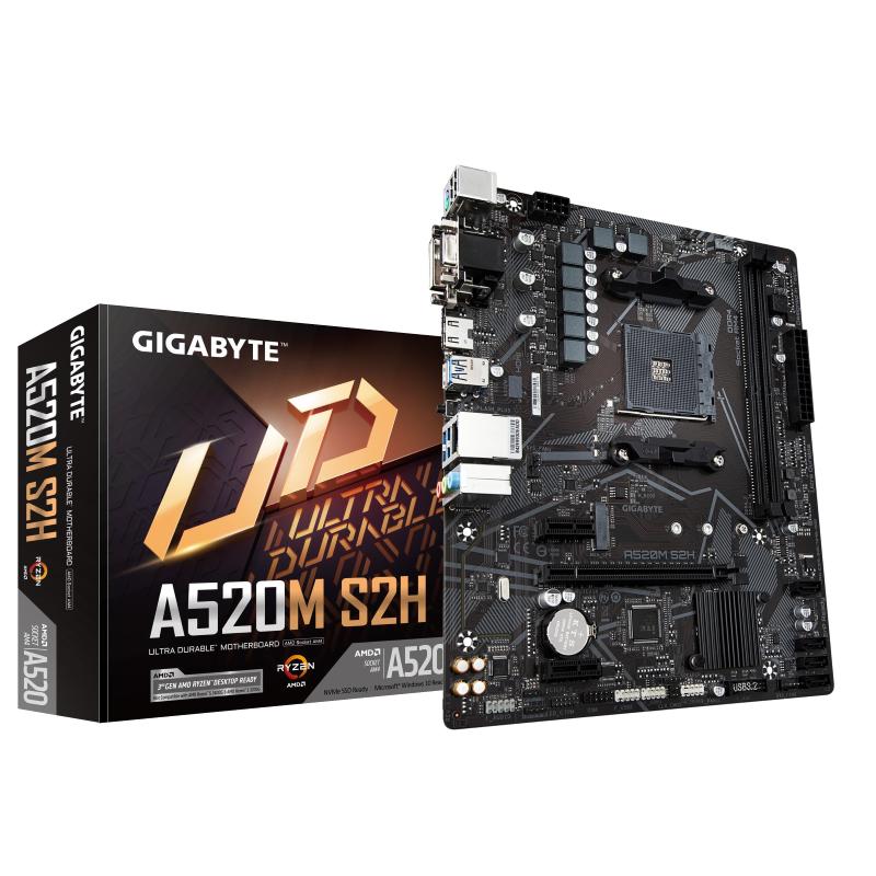 Gigabyte a520m s2h scheda madre amd a520 socket am4 micro atx