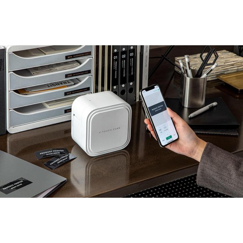 Brother pt-p910bt stampante per etichette (cd) trasferimento termico 360 x 360 dpi con cavo e senza cavo tze bluetooth