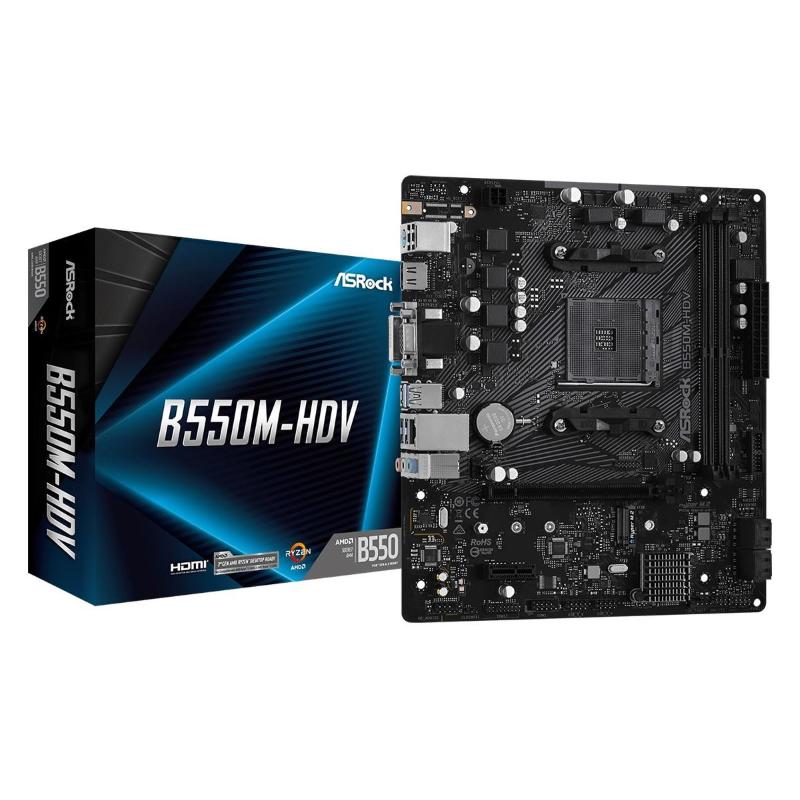 Asrock b550m-hdv amd b550 socket am4 micro atx