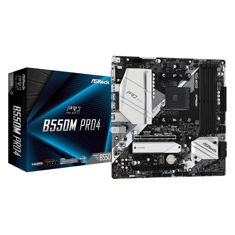 Asrock b550m pro4 amd b550 socket am4 micro atx