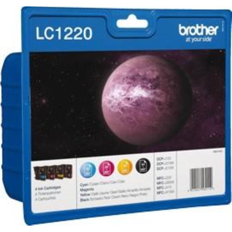 Brother lc-1220valbp cartuccia d\`inchiostro 4 pz originale nero, ciano, magenta, giallo