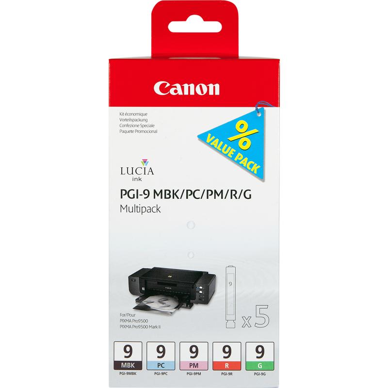 Canon cartucce d\`inchiostro multipack pgi-9 mbk/pc/pm/r/g