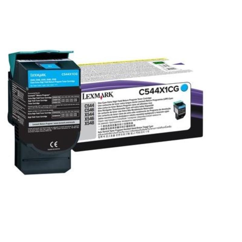 Lexmark cartuccia toner return program ciano altissima resa per c544, x544 - 4k pag.