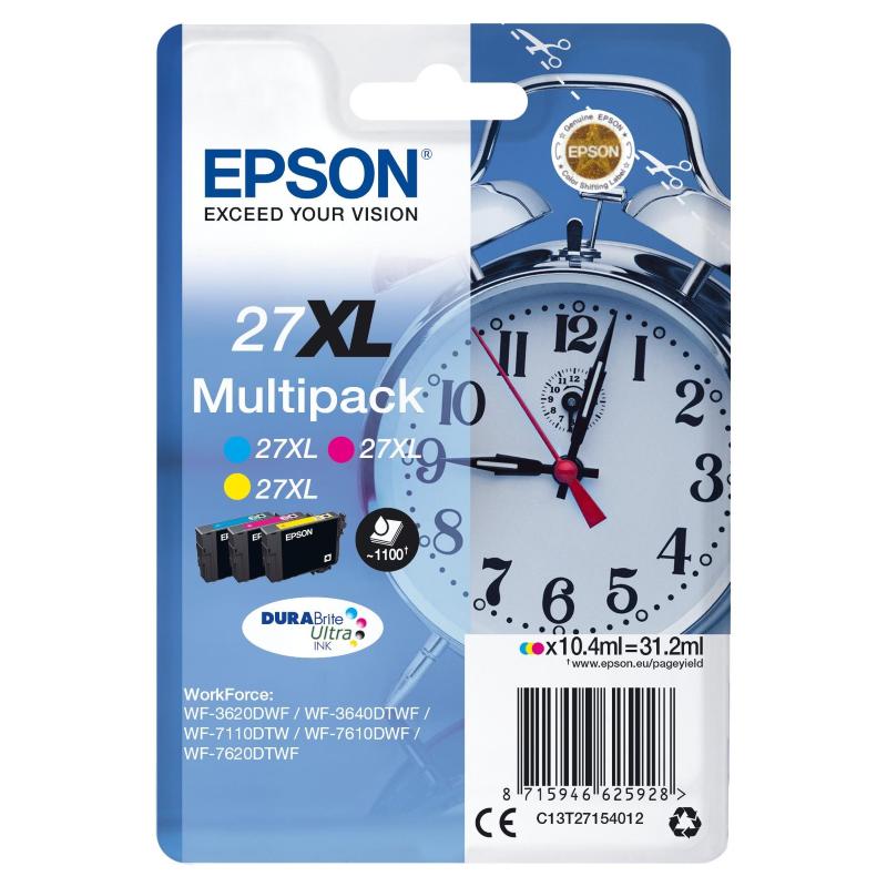 Epson alarm clock multipack sveglia 3 colori inchiostri durabrite ultra 27xl