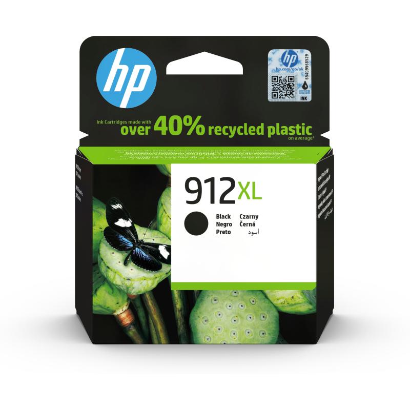 Hp cartuccia di inchiostro nero originale 912xl ad alta capacità