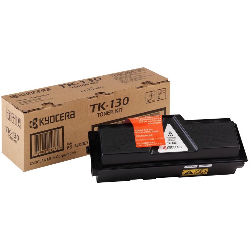 Kyocera tk-130 cartuccia toner 1 pz originale nero