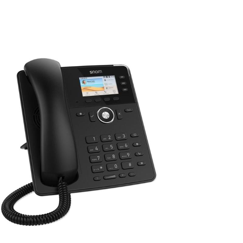 Snom tischtelefon d717 telefono ip nero 3 linee tft