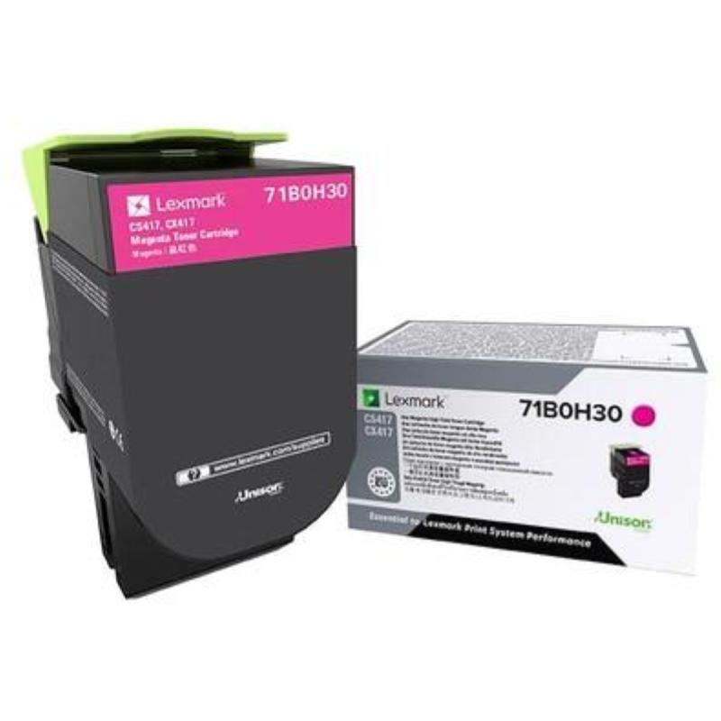 Lexmark 71b0h30 cartuccia toner 1 pz originale magenta