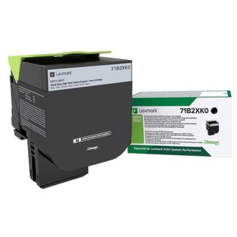 Lexmark 71b2xk0 cartuccia toner 1 pz originale nero