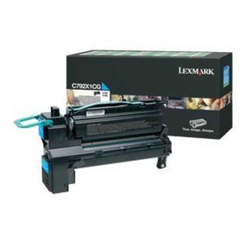 Lexmark c792x1cg cartuccia toner 1 pz originale ciano