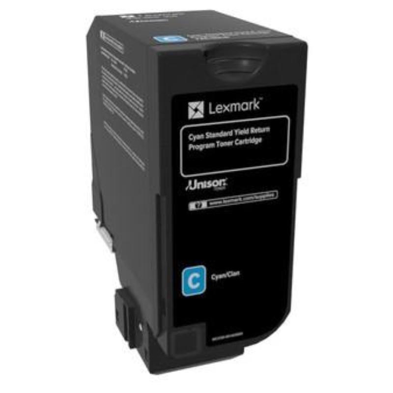 Lexmark 74c2sc0 cartuccia toner 1 pz originale ciano