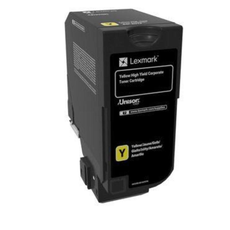 Lexmark 84c2hye cartuccia toner 1 pz originale giallo