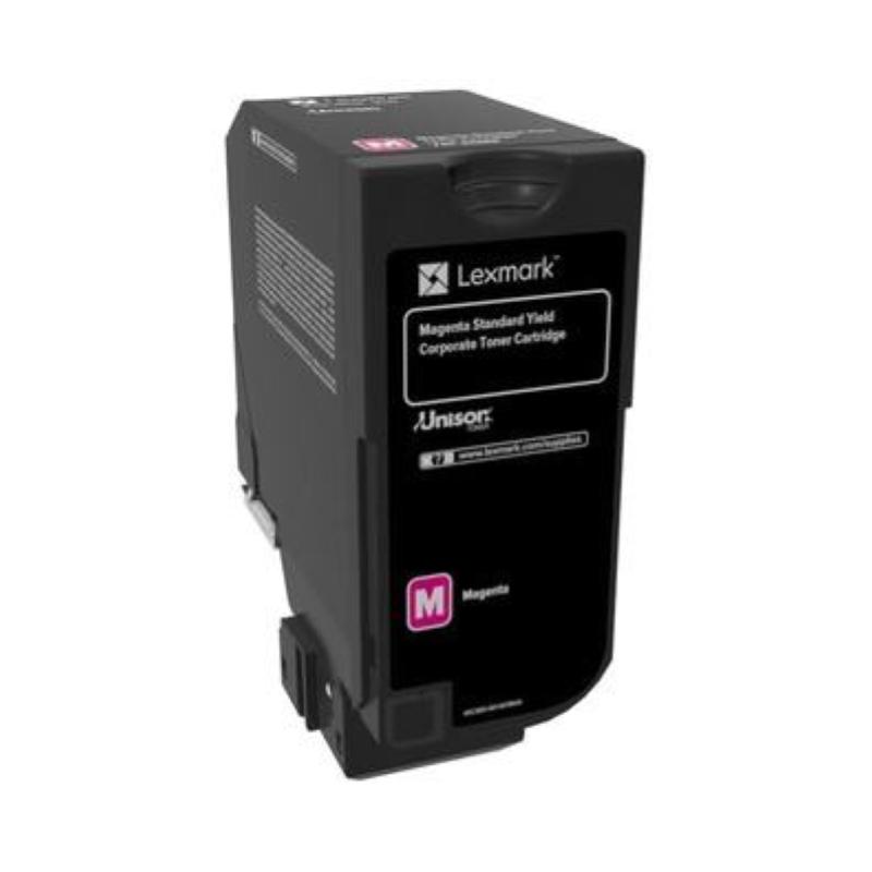 Lexmark 74c2sme cartuccia toner 1 pz originale magenta