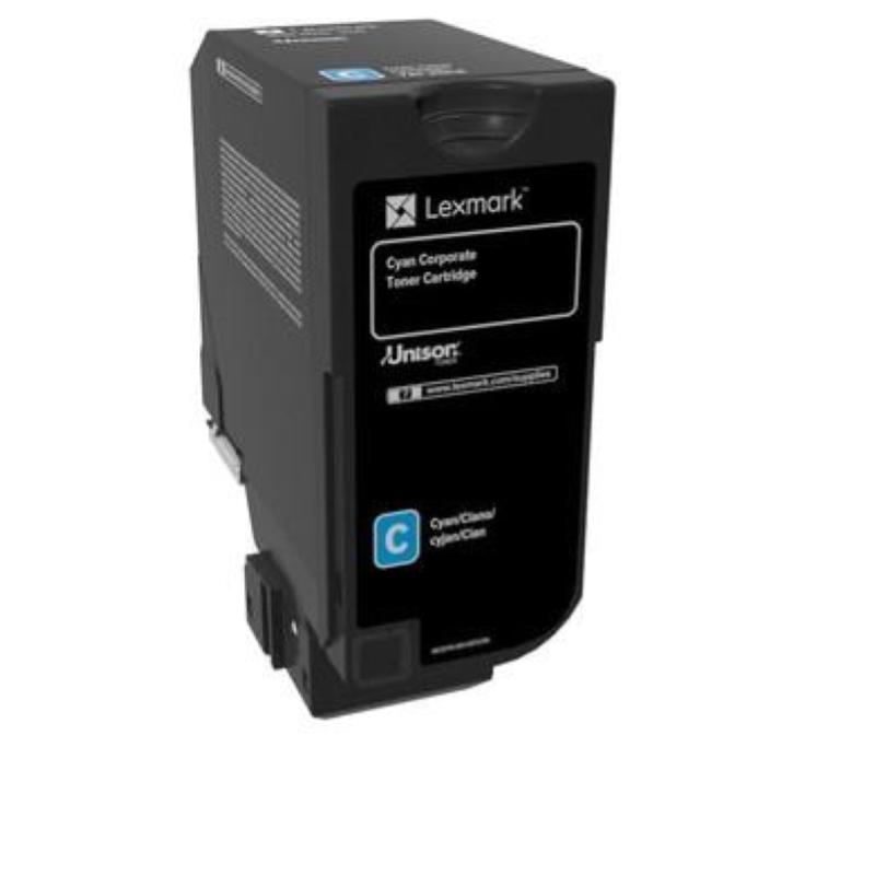 Lexmark 74c20ce cartuccia toner 1 pz originale ciano