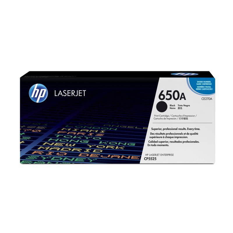 Hp cartuccia toner originale nero laserjet 650a