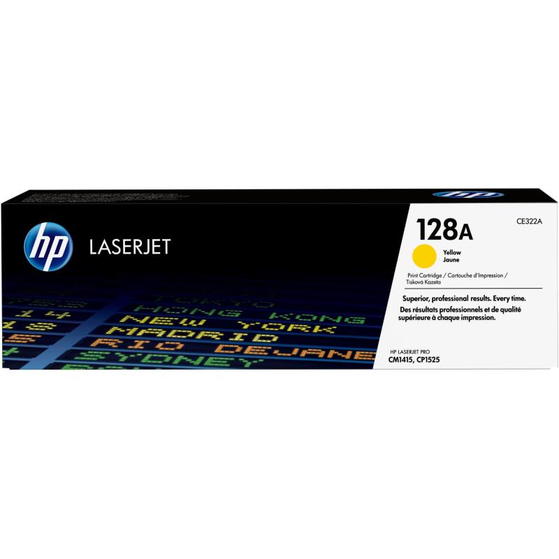Hp cartuccia toner originale giallo laserjet 128a