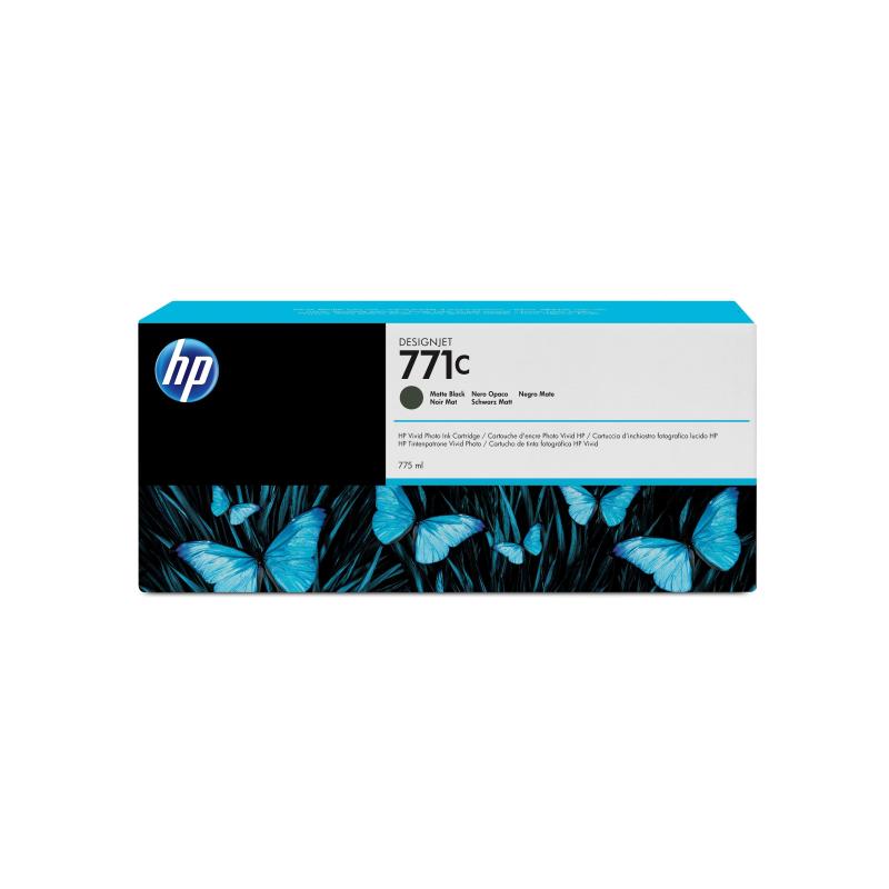 Hp cartuccia inchiostro nero opaco designjet 771c, 775 ml