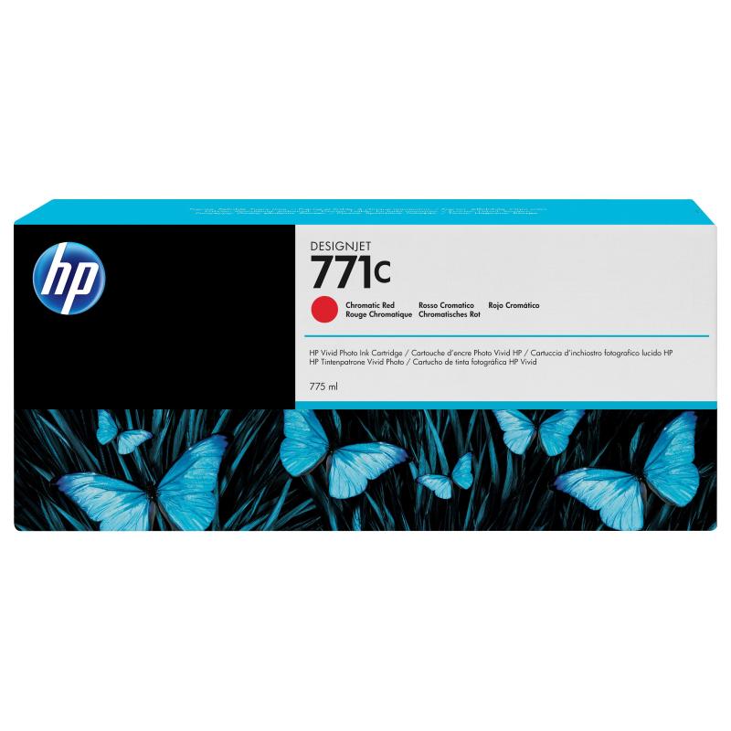 Hp cartuccia inchiostro rosso cromatico designjet 771c, 775 ml