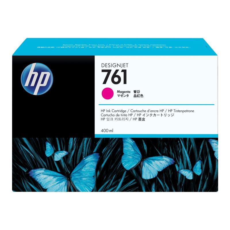 Hp cartuccia inchiostro magenta designjet 761, 400 ml