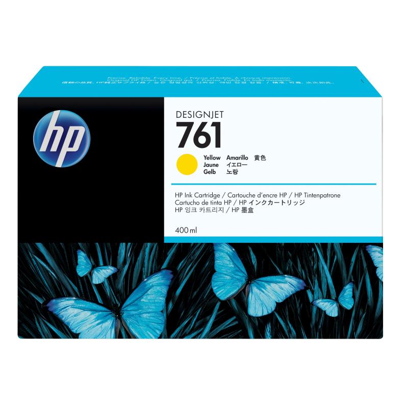 Hp cartuccia inchiostro giallo designjet 761, 400 ml