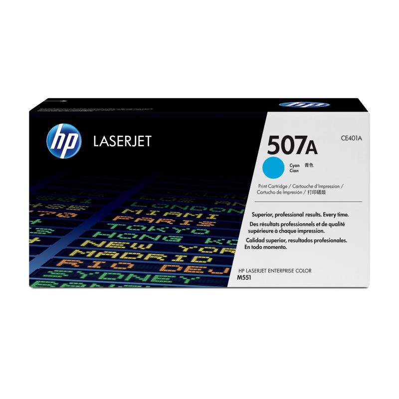 Hp cartuccia toner originale ciano laserjet 507a