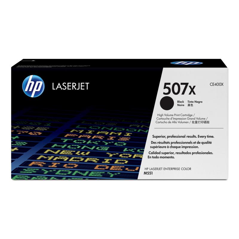 Hp cartuccia toner originale nero ad alta capacità laserjet 507x