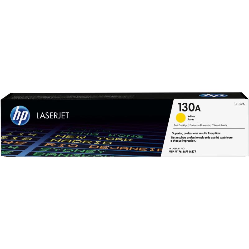 Hp cartuccia toner originale giallo laserjet 130a