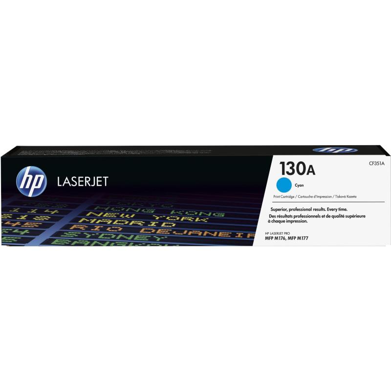 Hp cartuccia toner originale ciano laserjet 130a