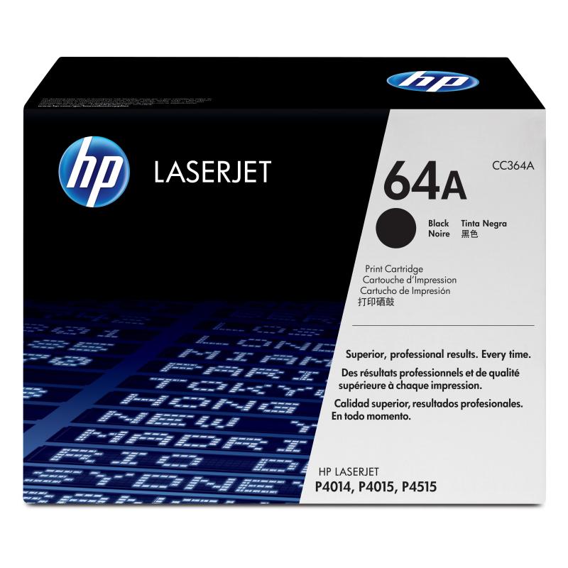 Hp cartuccia toner originale nero laserjet 64a