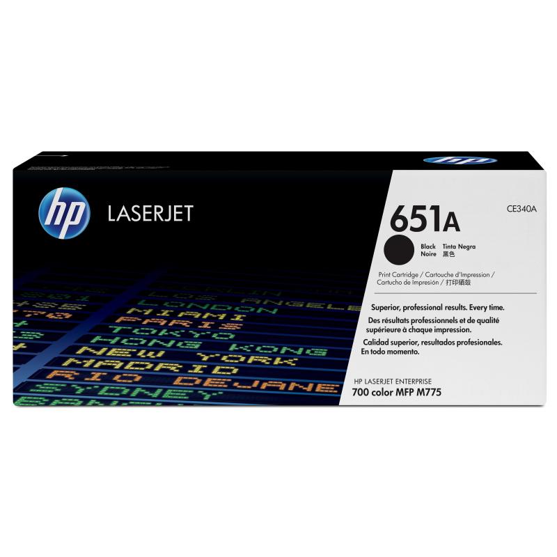 Hp cartuccia toner originale nero laserjet 651a