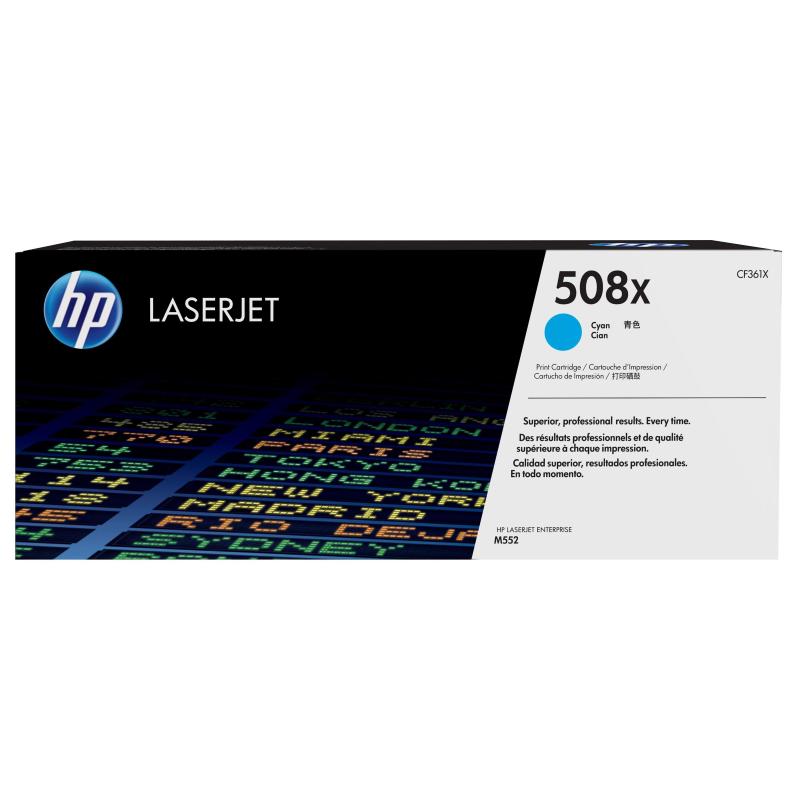 Hp cartuccia toner ciano originale ad alta capacità laserjet 508x