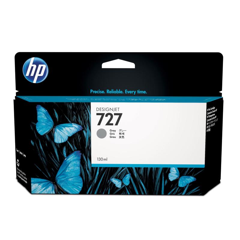 Hp cartuccia inchiostro grigio designjet 727, 130 ml