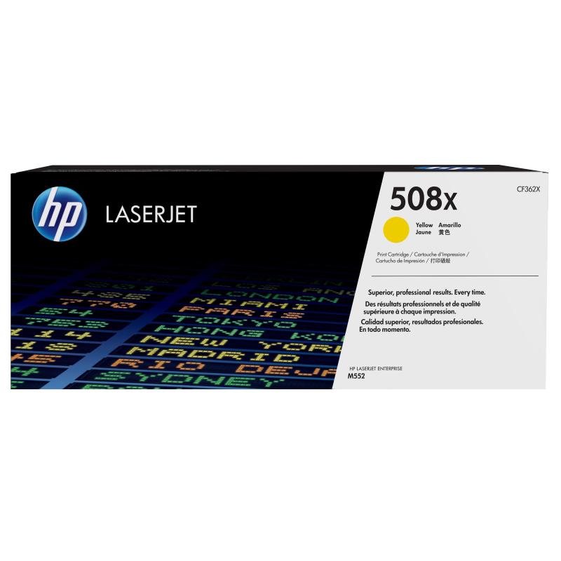 Hp cartuccia toner giallo originale ad alta capacità laserjet 508x