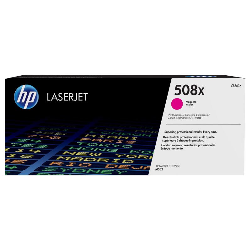 Hp cartuccia toner magenta originale ad alta capacità laserjet 508x