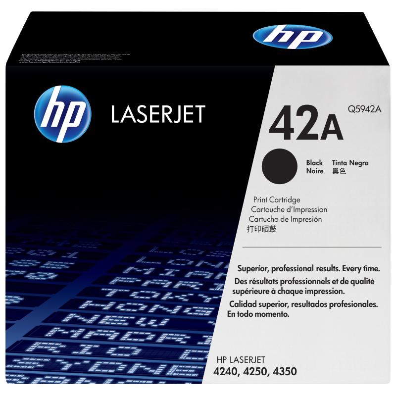 Hp cartuccia toner originale nero laserjet 42a