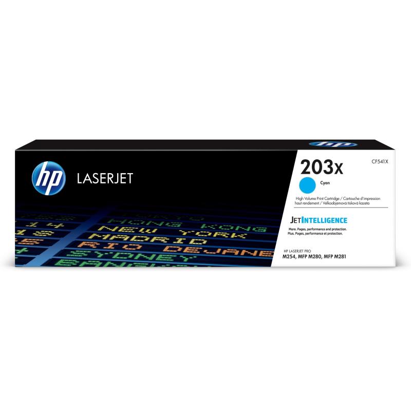 Hp cartuccia toner ciano originale ad alta capacità laserjet 203x