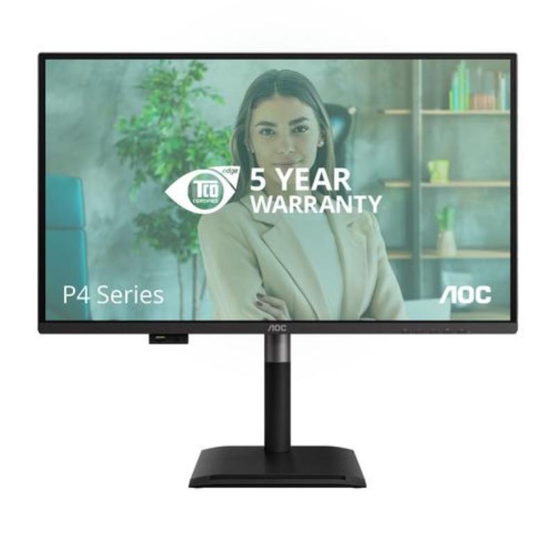 Aoc monitor 27 led ips qhd 16:9 4ms 120hz 350 cdm, pivot, dp/hdmi, usb-c, multimediale