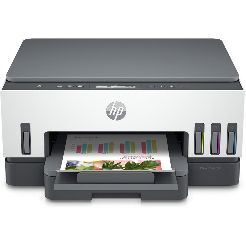 Hp smart tank stampante multifunzione 7005, colore, stampante per stampa, scansione, copia, wireless, scansione verso pdf
