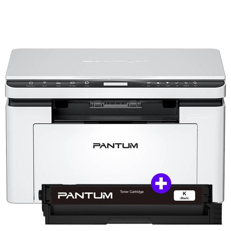 (bundle) pantum bm2300w - stampante multifunzione laser monocromatica a4 - wi-fi - 22ppm + toner originale pl-a2310h