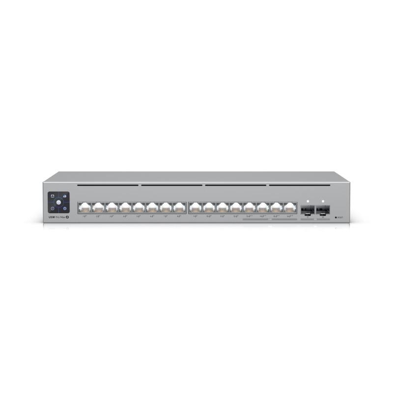 Switch 16p poe lan gigabit ubiquiti usw-pro-max-16-poe l34x2,5gbe poe++