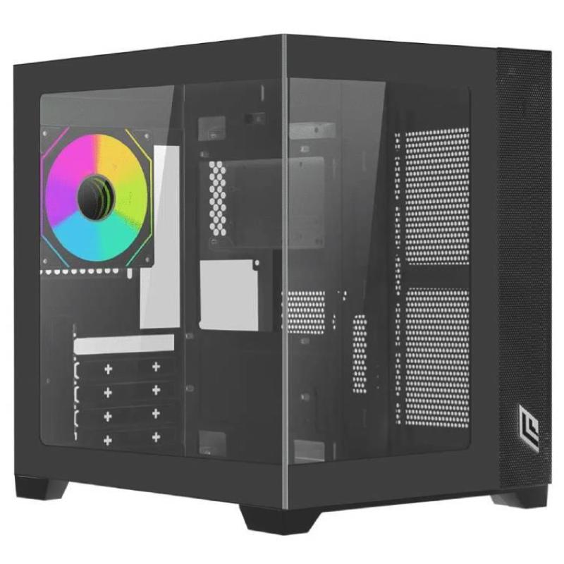Noua case mid-tower nopsu vision mini bk micro atx vision zk100