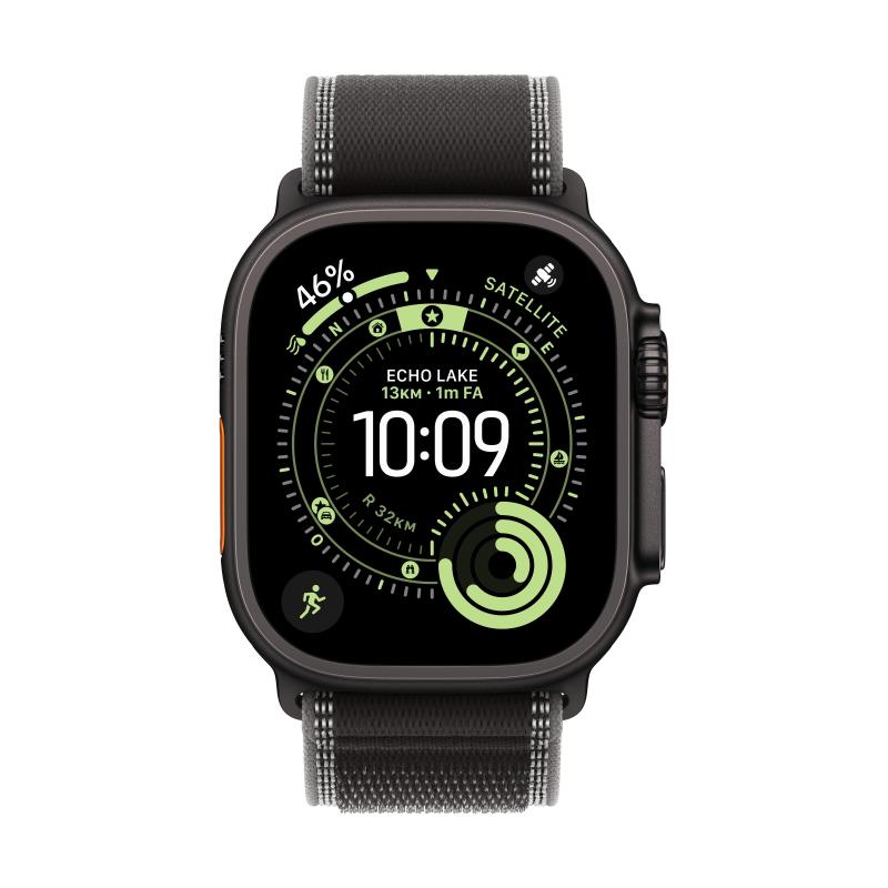 Apple loop fÃ¼r smartwatch - 49 mm, schwarze titanfassung