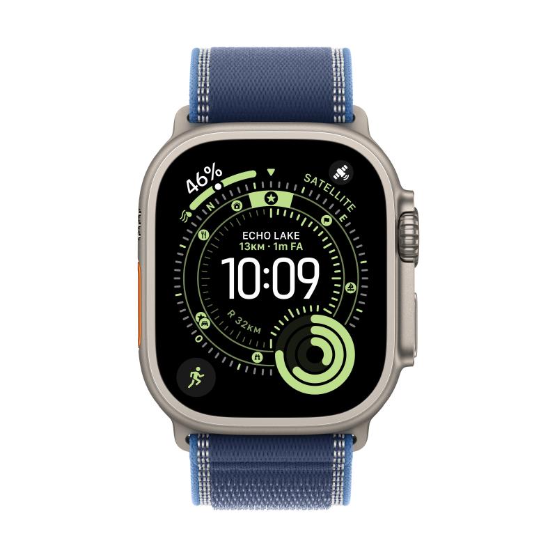 Apple loop für smartwatch - 49 mm, schwarze titanfassung