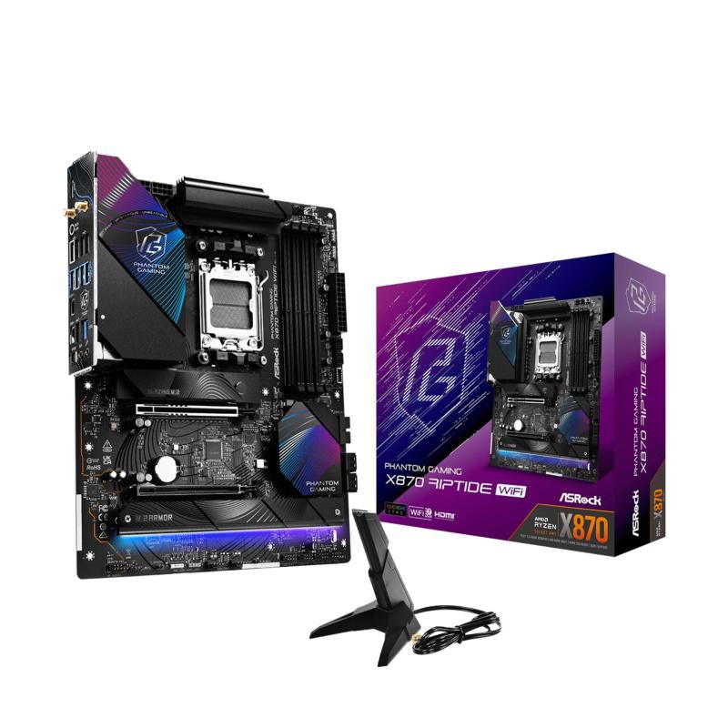 Asrock phantom gaming x870 riptide wifi - motherboard - atx - socket am5 - amd x870 chipsatz - usb4, usb 3.2 gen 1, usb